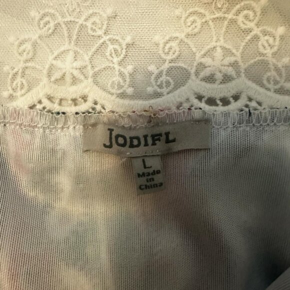 JODIFL Multi-Colored Floral Print lined Large‎ EUC - Picture 4 of 7